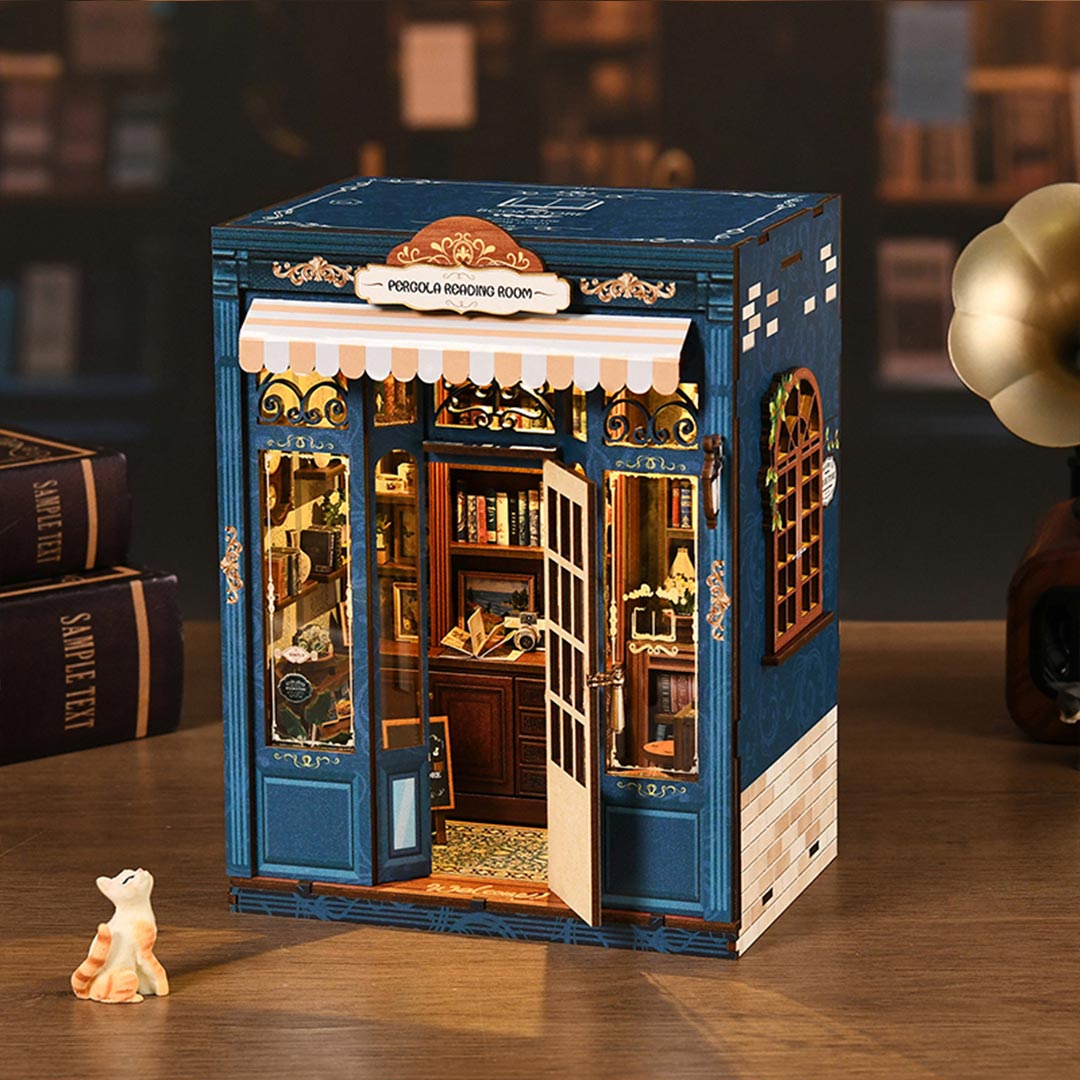 Pergola Reading Room DIY Wooden Book Nook Shelf Insert