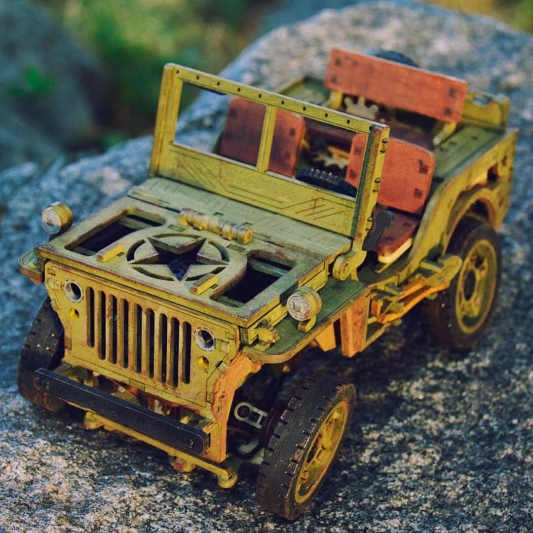 Jeep Model Car Wooden 3D Puzzles