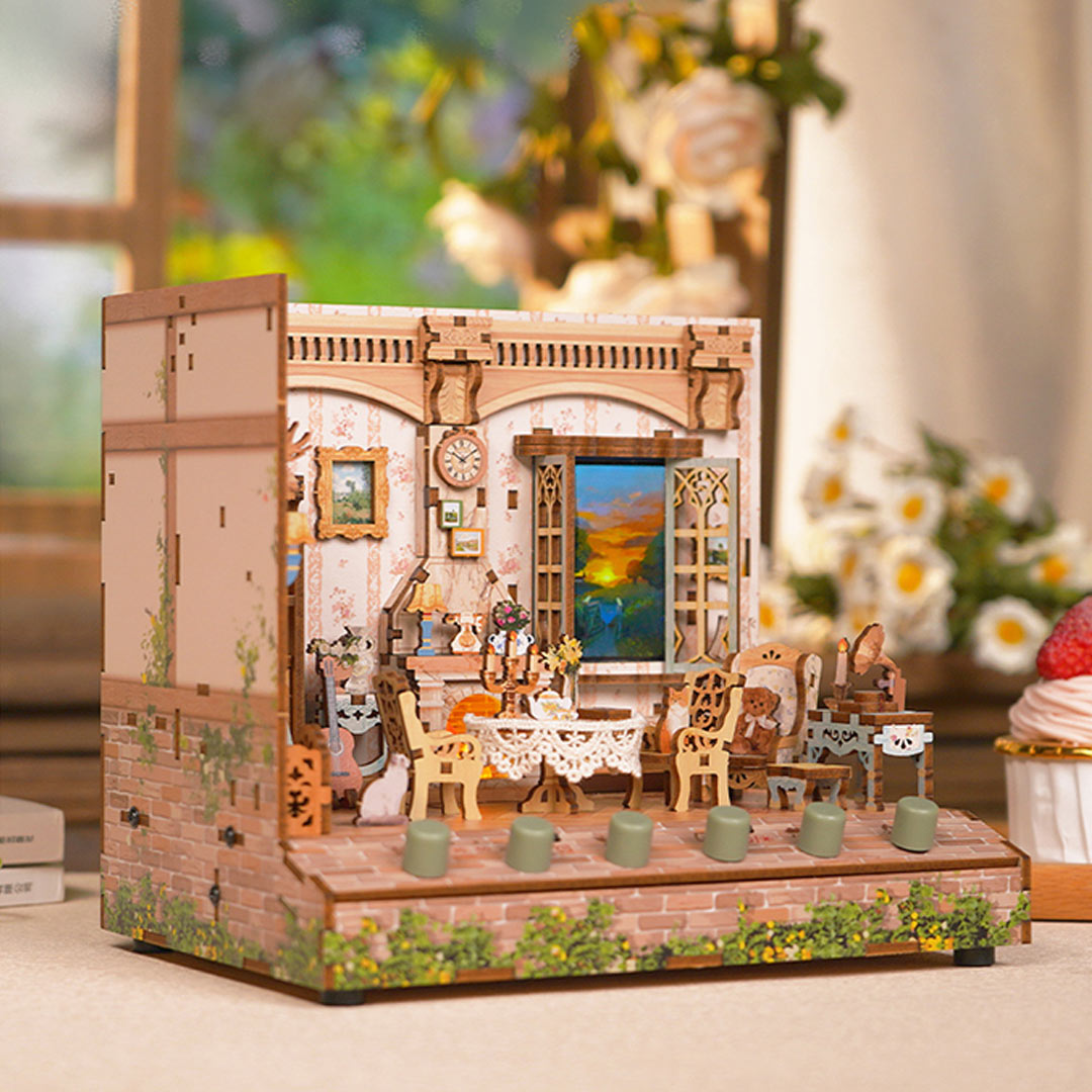 Pastoral Time DIY Miniature & 6 Sound Effects Scene House