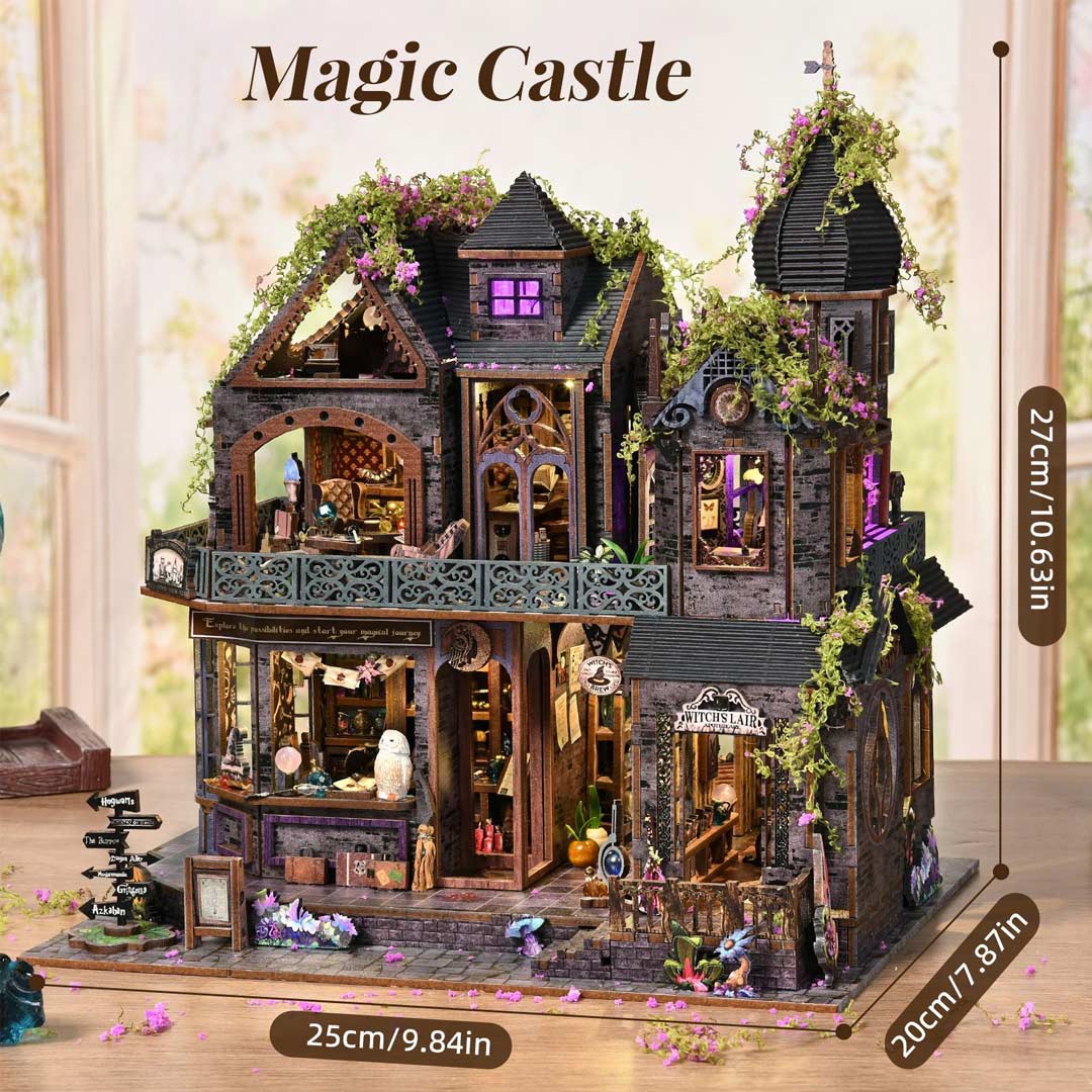 Magic Castle DIY Miniature Dollhouse Kit – Fifijoy