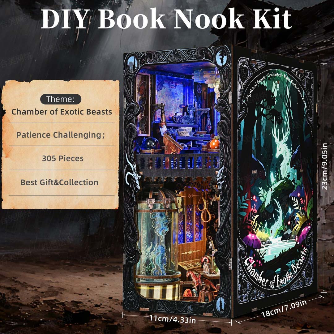 Chamber of Exotic Beasts DIY Book Nook Kit