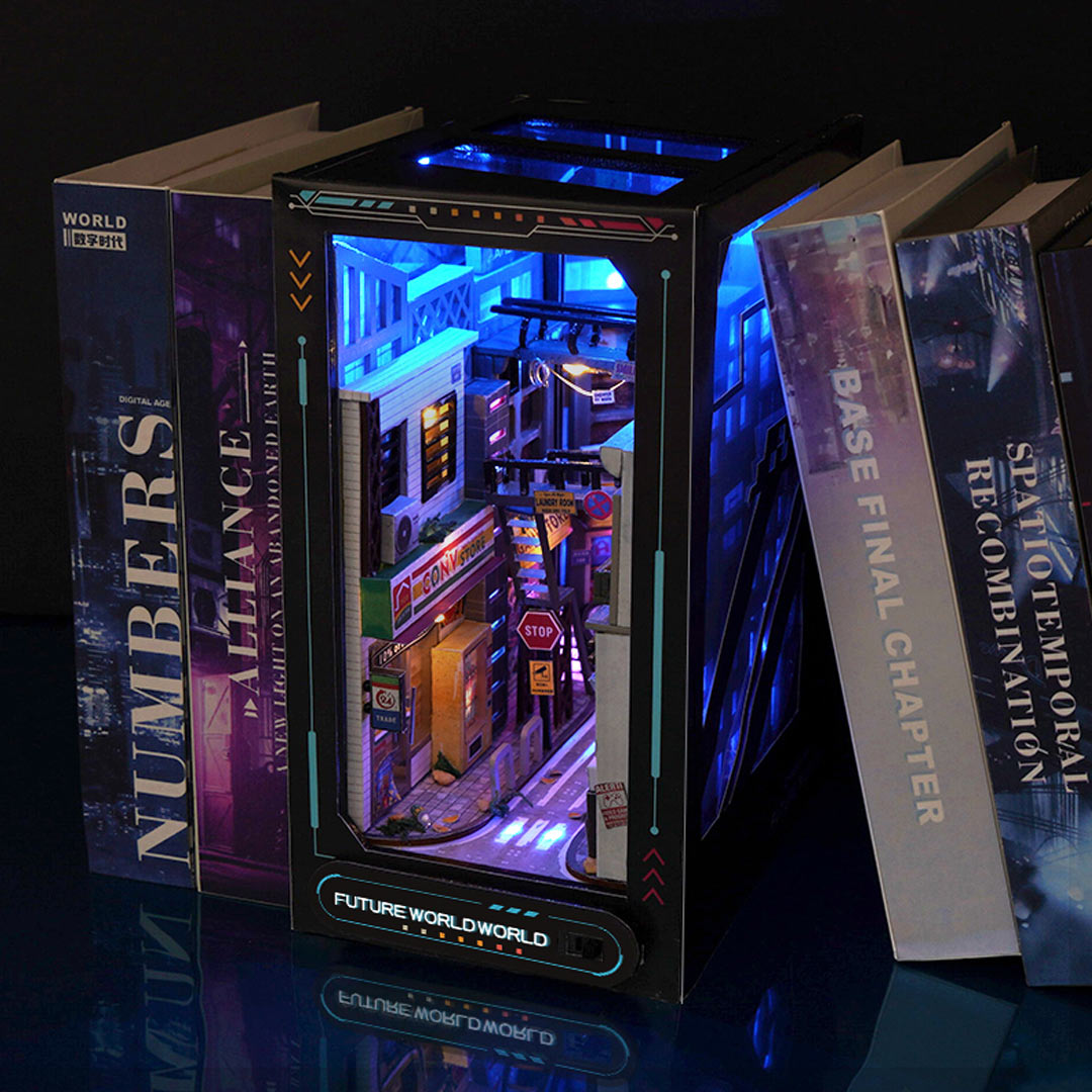 Cyberpunk World DIY Book Nook Kit