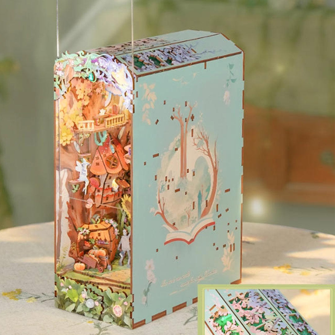 Dorothy's Journey DIY Wooden Book Nook Shelf Insert