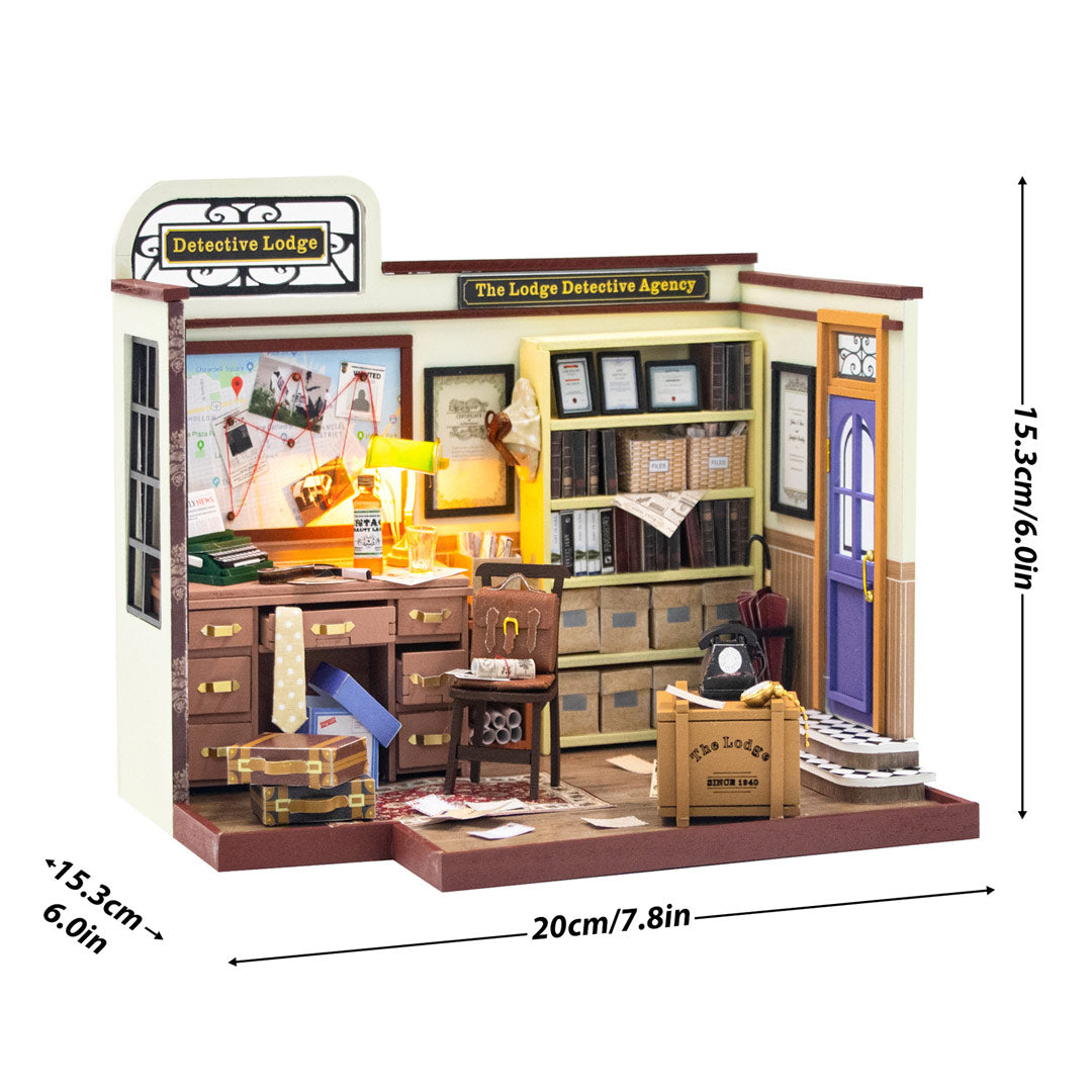 Detective Agency DIY Miniature House Kit