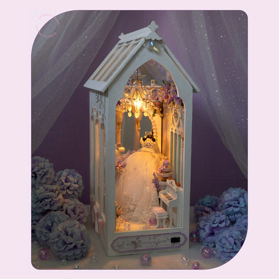 Romantic Wedding DIY Book Nook Shelf Insert