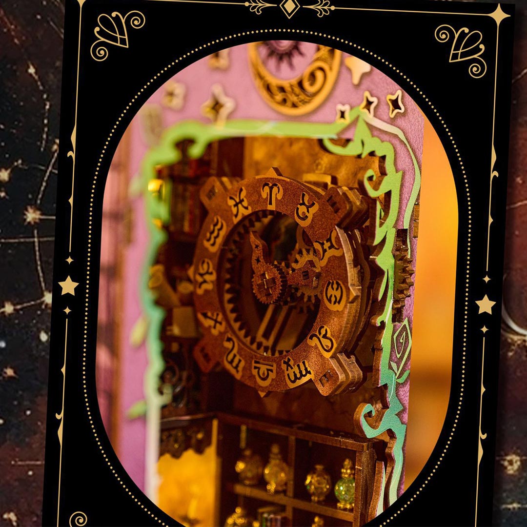 Mystic Theurge's Hut DIY Wooden Book Nook Shelf Insert