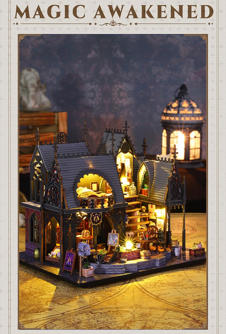 Luna Magic House DIY Wooden Dollhouse Kit