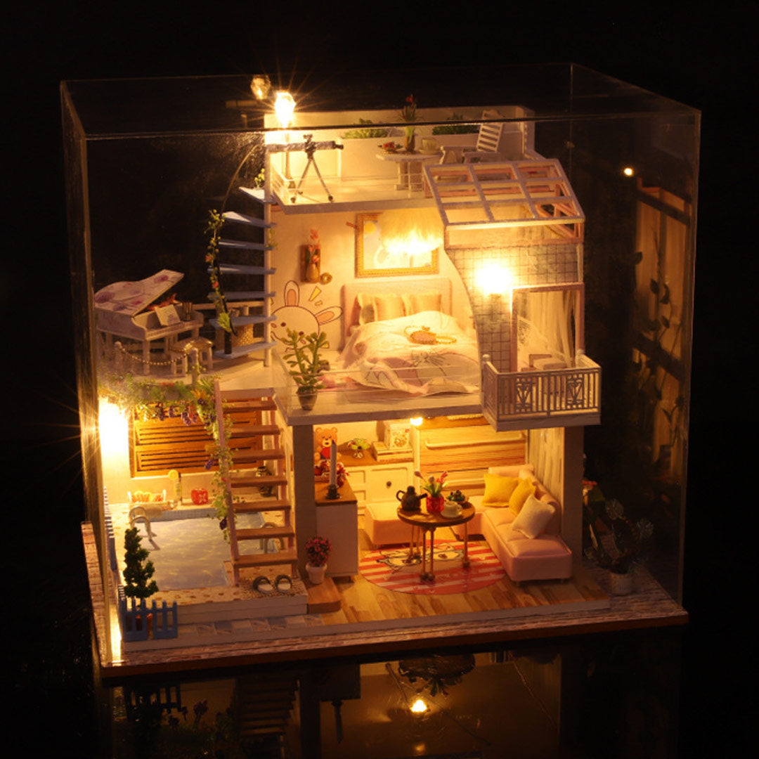 Meet The House DIY Wooden Miniature House Kit