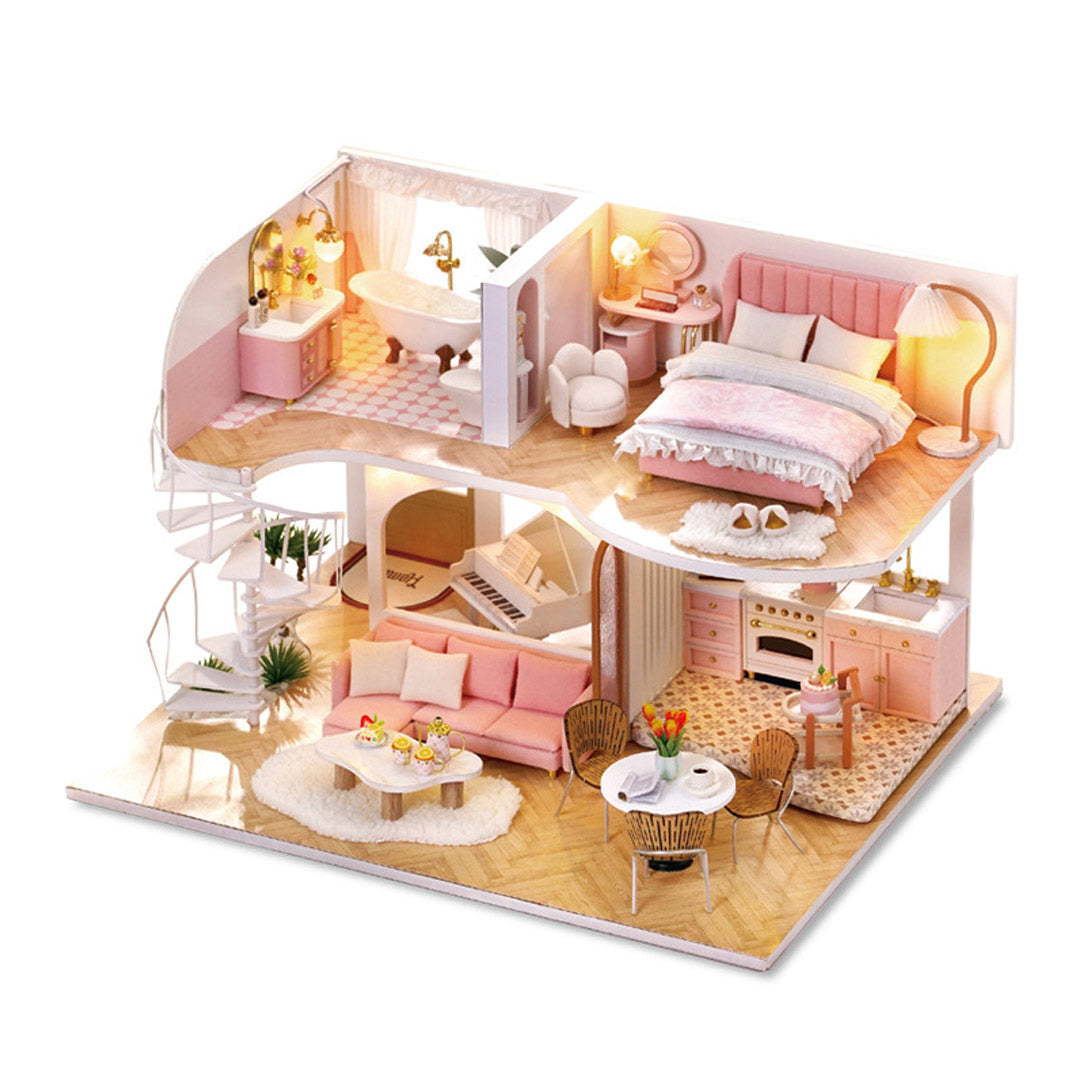 Spiral Staircase Loft DIY Miniature House Kit