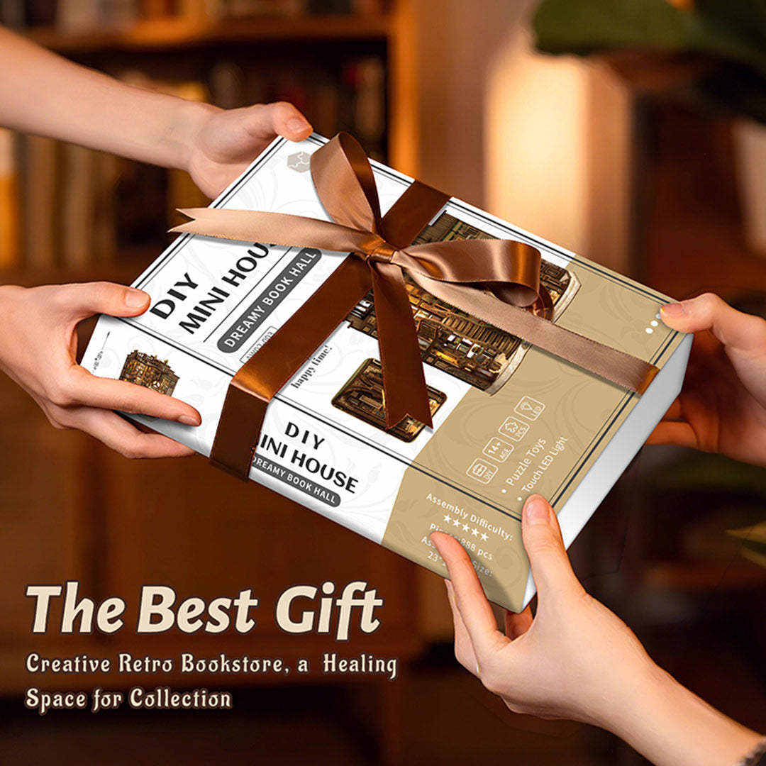 Dreamy Book Hall DIY Miniature Dollhouse Kit