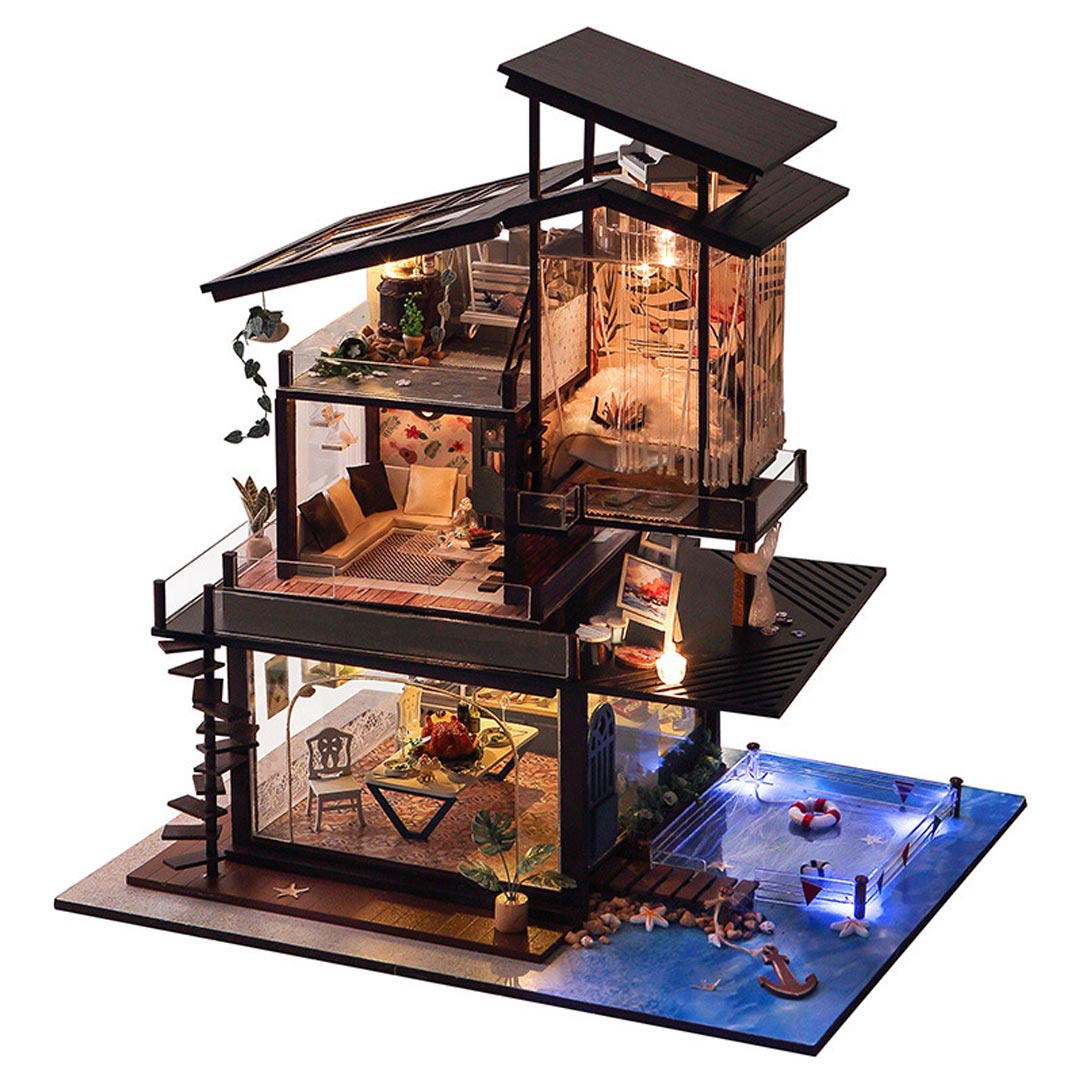 Valencia Coast Miniature DIY Dollhouse Kit