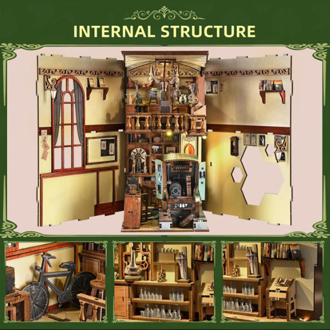 The Radium Lady DIY Wooden Book Nook Shelf Insert