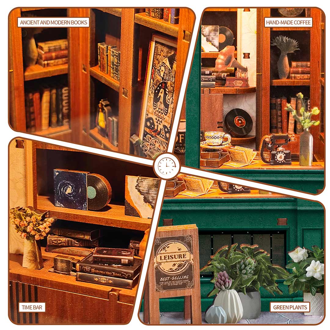 Moments In Time DIY Wooden Book Nook Kit