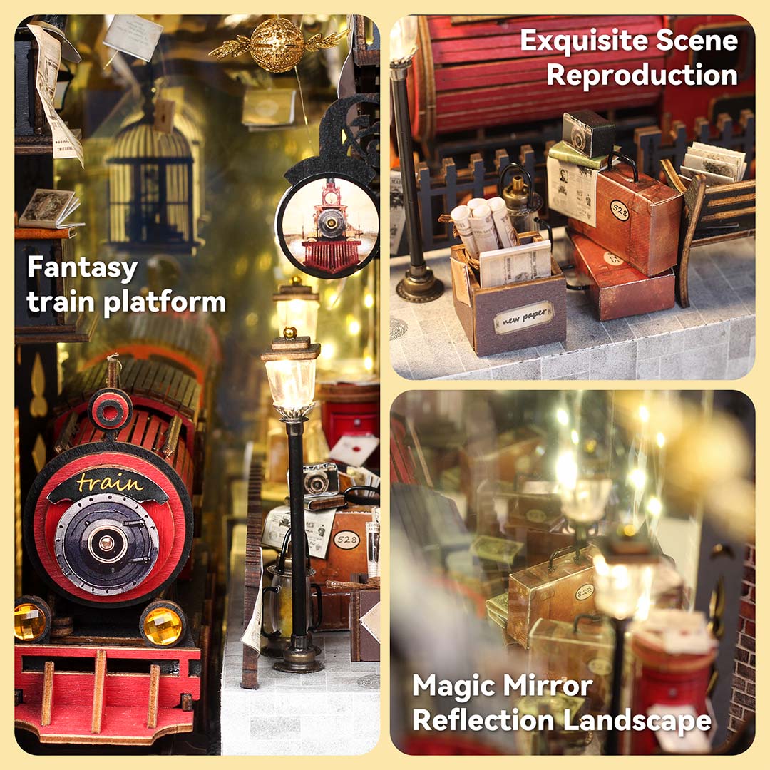Fantasy Train Platform DIY Book Nook Kit