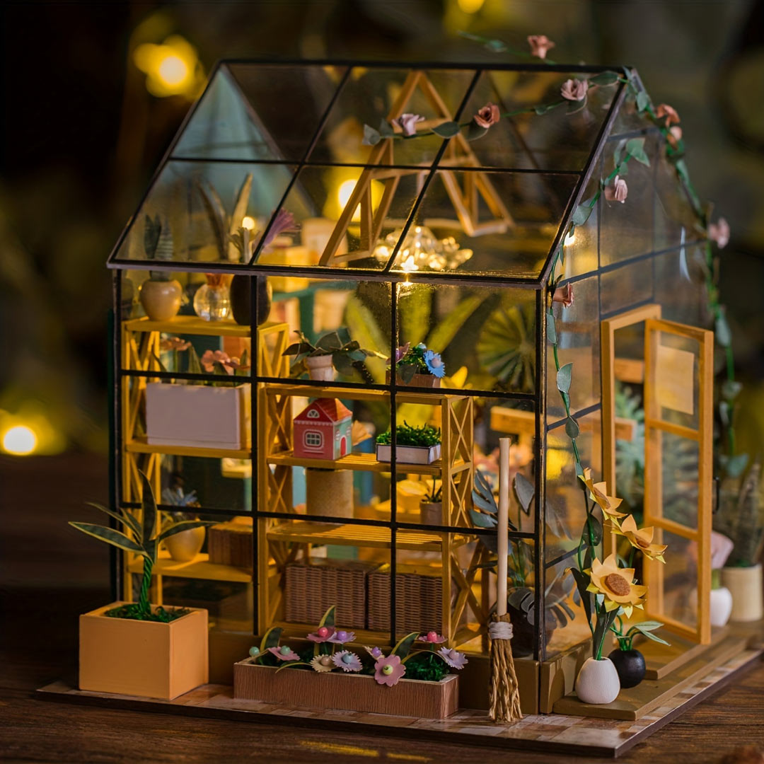 Sunshine Green House DIY Miniature House Kit