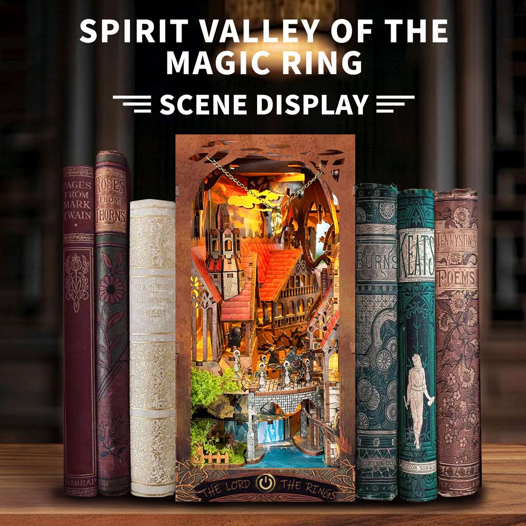 Spirit Valley of the Magic Ring DIY Book Nook Shelf Insert – Fifijoy