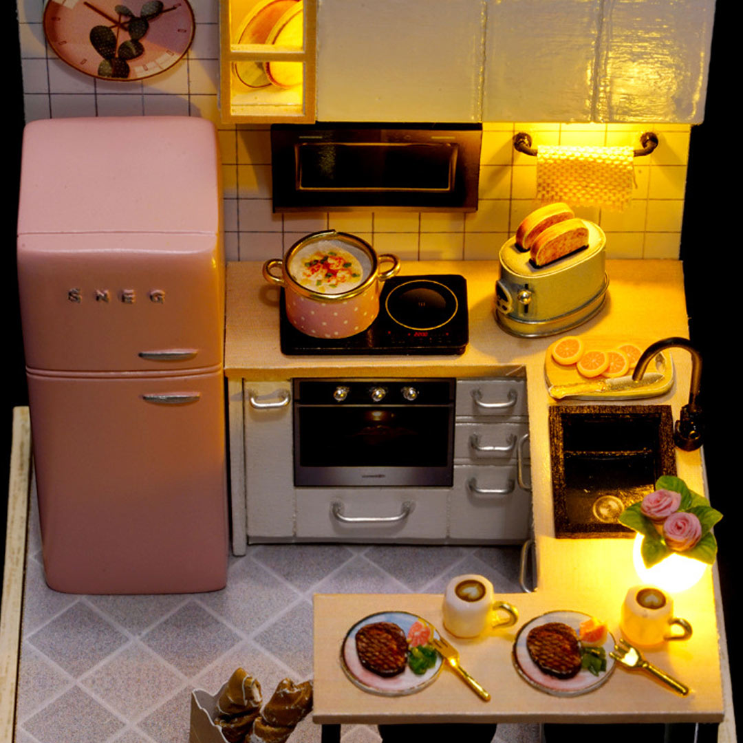 Creative Kitchen Miniature Dollhouse Kit