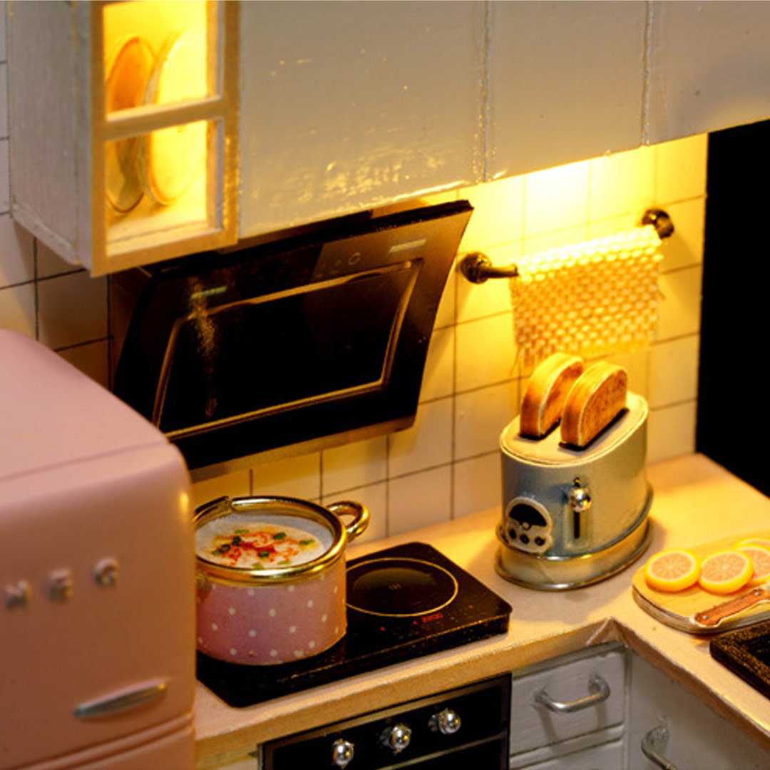 Creative Kitchen Miniature Dollhouse Kit