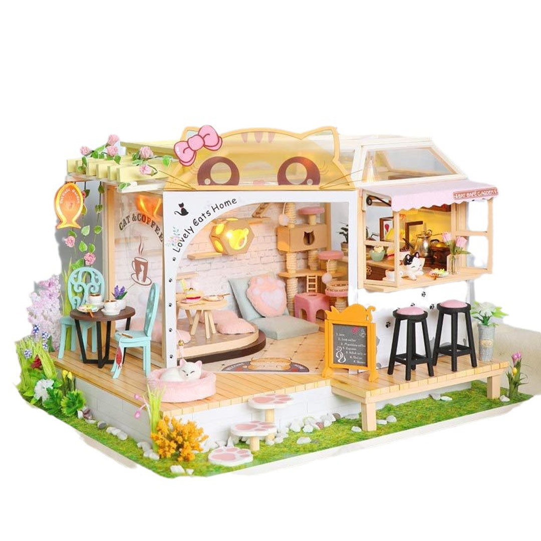 Lovely Cats Home DIY Miniature Dollhouse