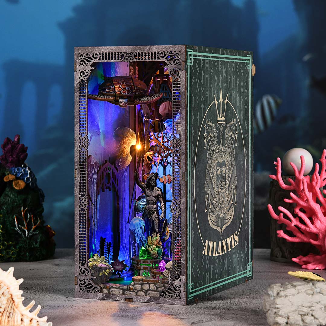 Atlantis DIY Wooden Book Nook Shelf Insert