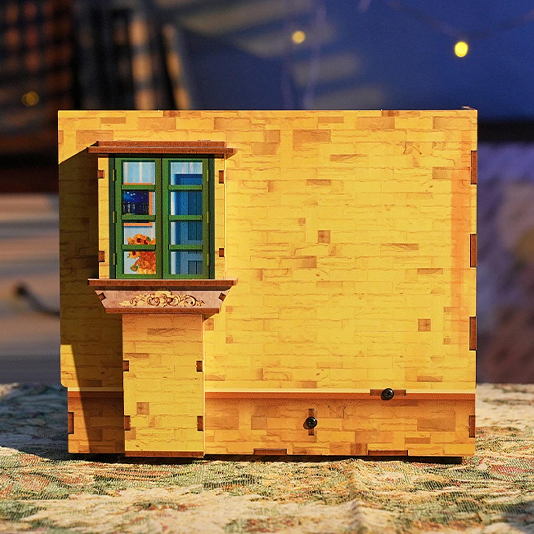 Van Gogh's Bedroom DIY Miniature & 6 Sound Effects Scene House