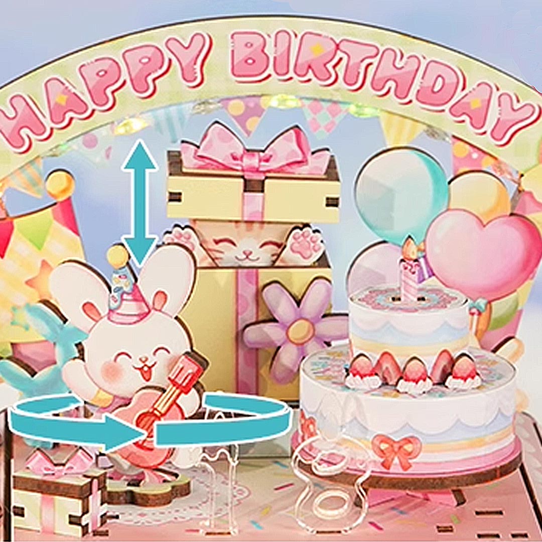 Happy Birthday DIY Wooden Music Box