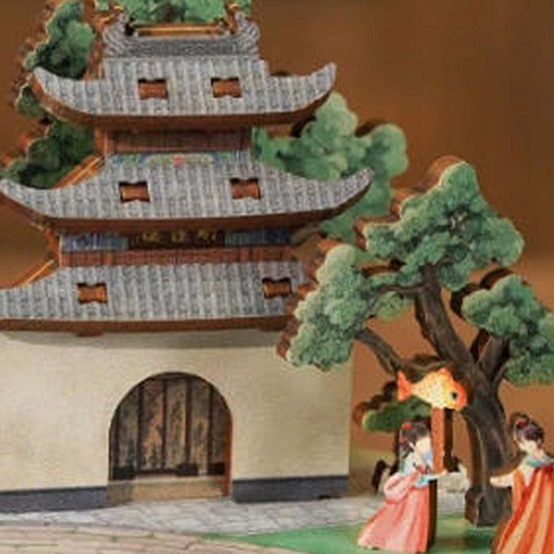 Confucius Temple DIY Wooden Music Box