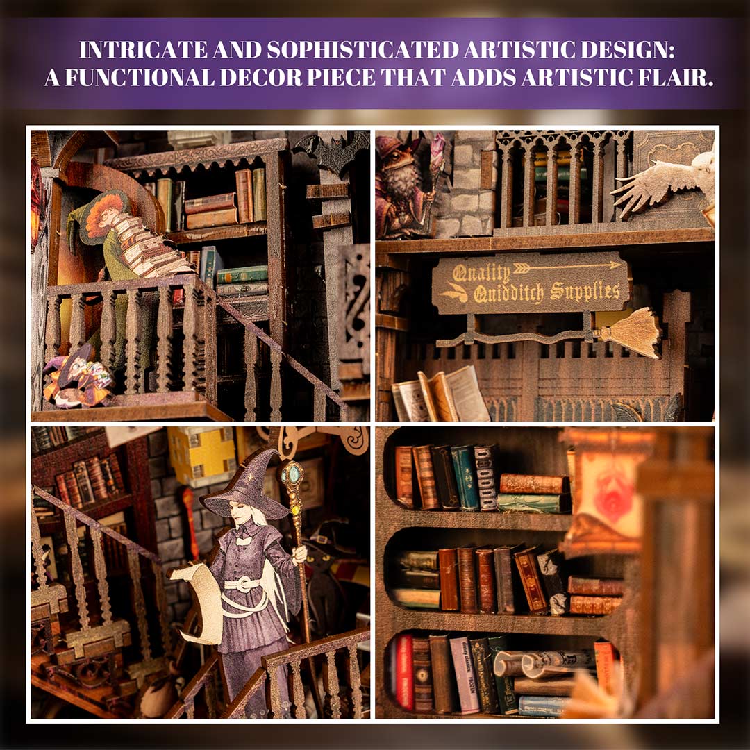 Magic Library DIY Miniature Dollhouse Kit – Fifijoy