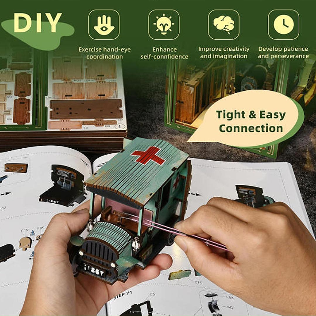 The Radium Lady DIY Wooden Book Nook Shelf Insert