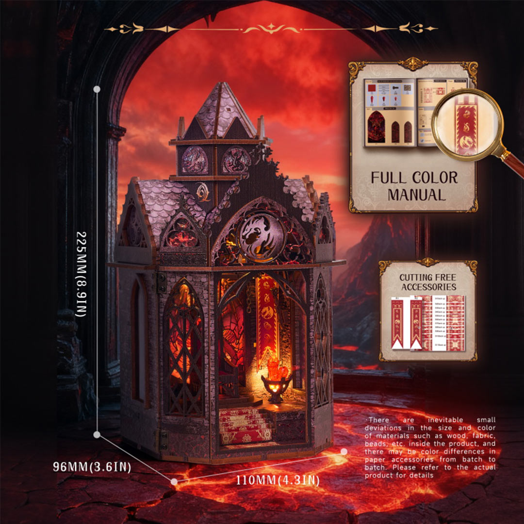 Spire Of The Wyrm DIY Book Nook Shelf Insert