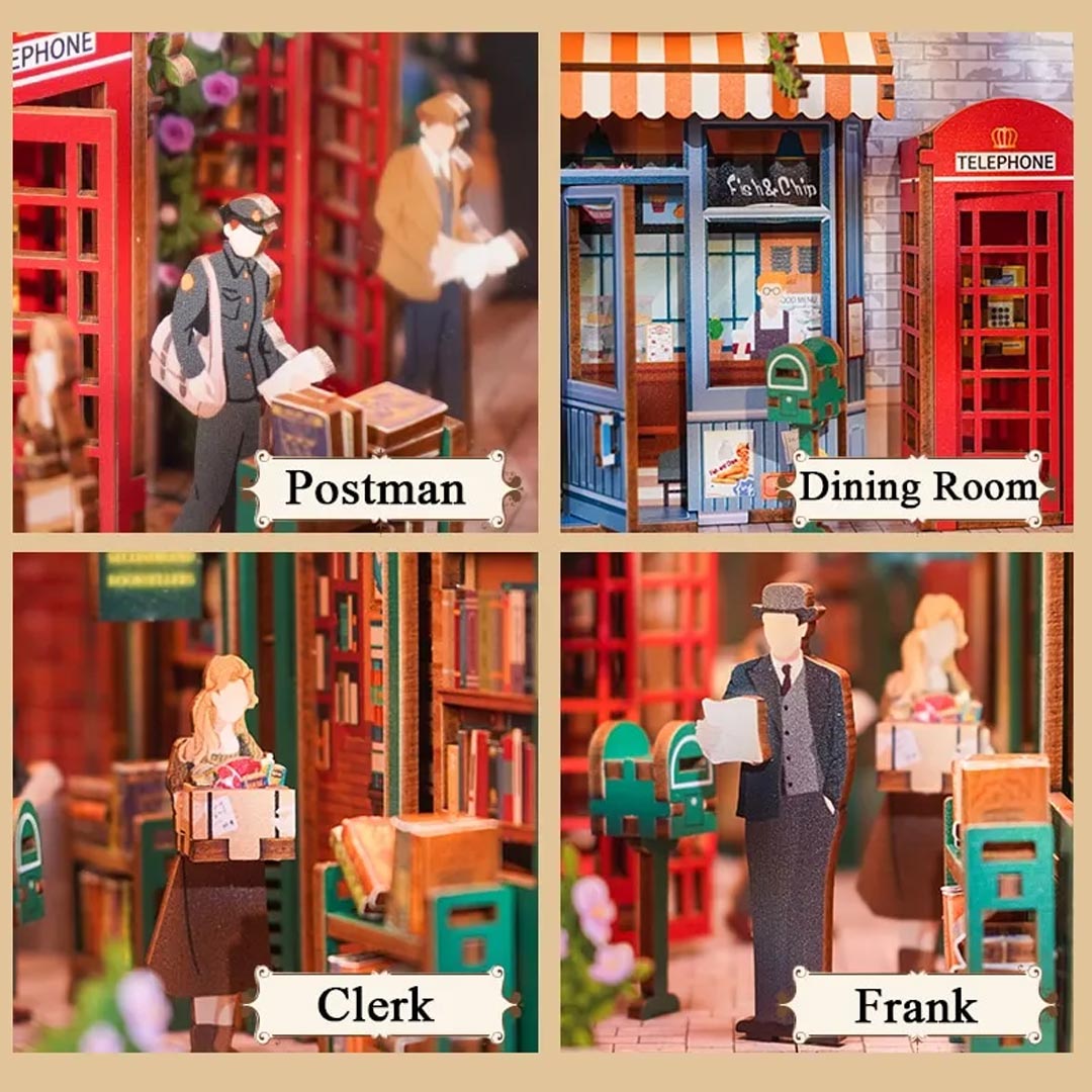 84 Charing Cross Road Wooden Puzzle Book Nook