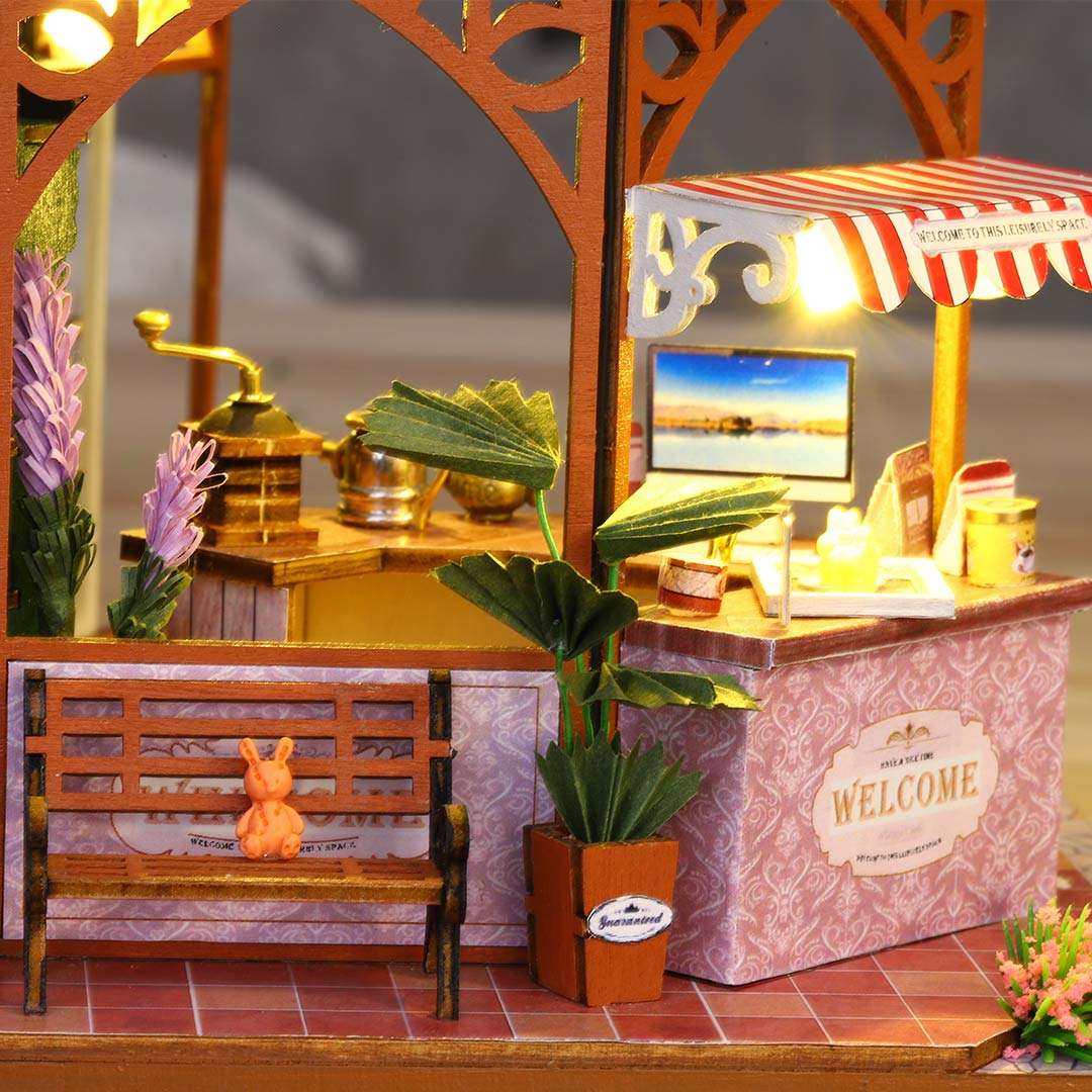 Flower Shop DIY Wooden Dollhouse Kit
