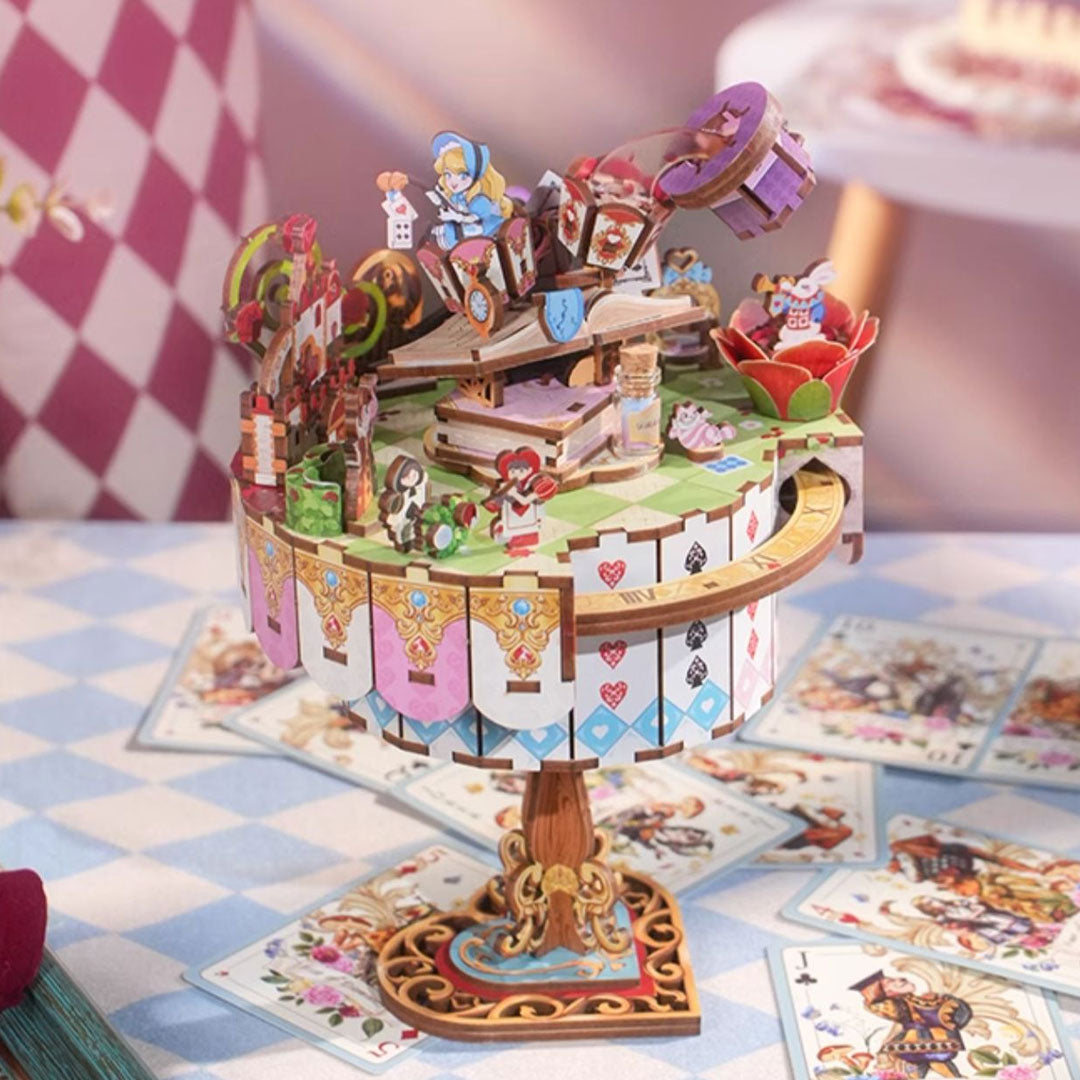 Alice's Tea Party DIY Wooden Music Box