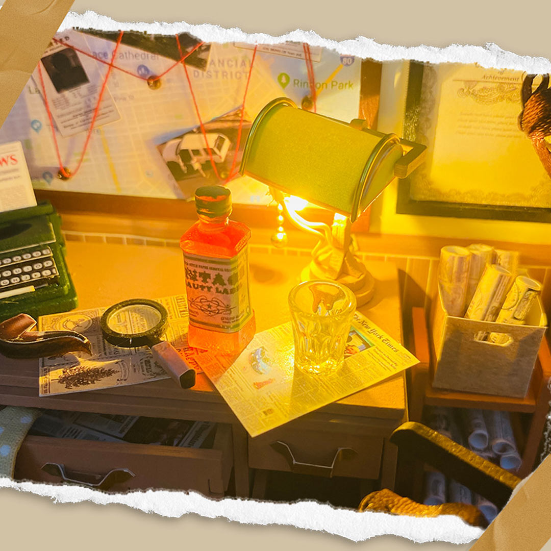 Detective Agency DIY Miniature House Kit