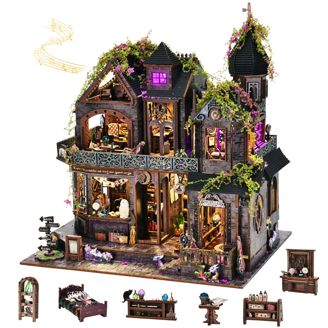 Magic Castle DIY Miniature Dollhouse Kit – Fifijoy