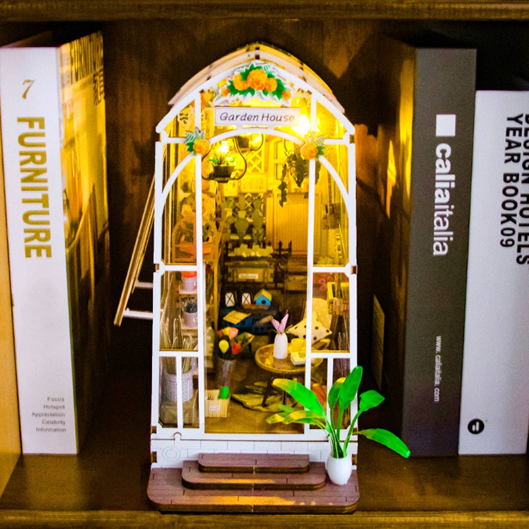 Garden House DIY Book Nook Shelf Insert