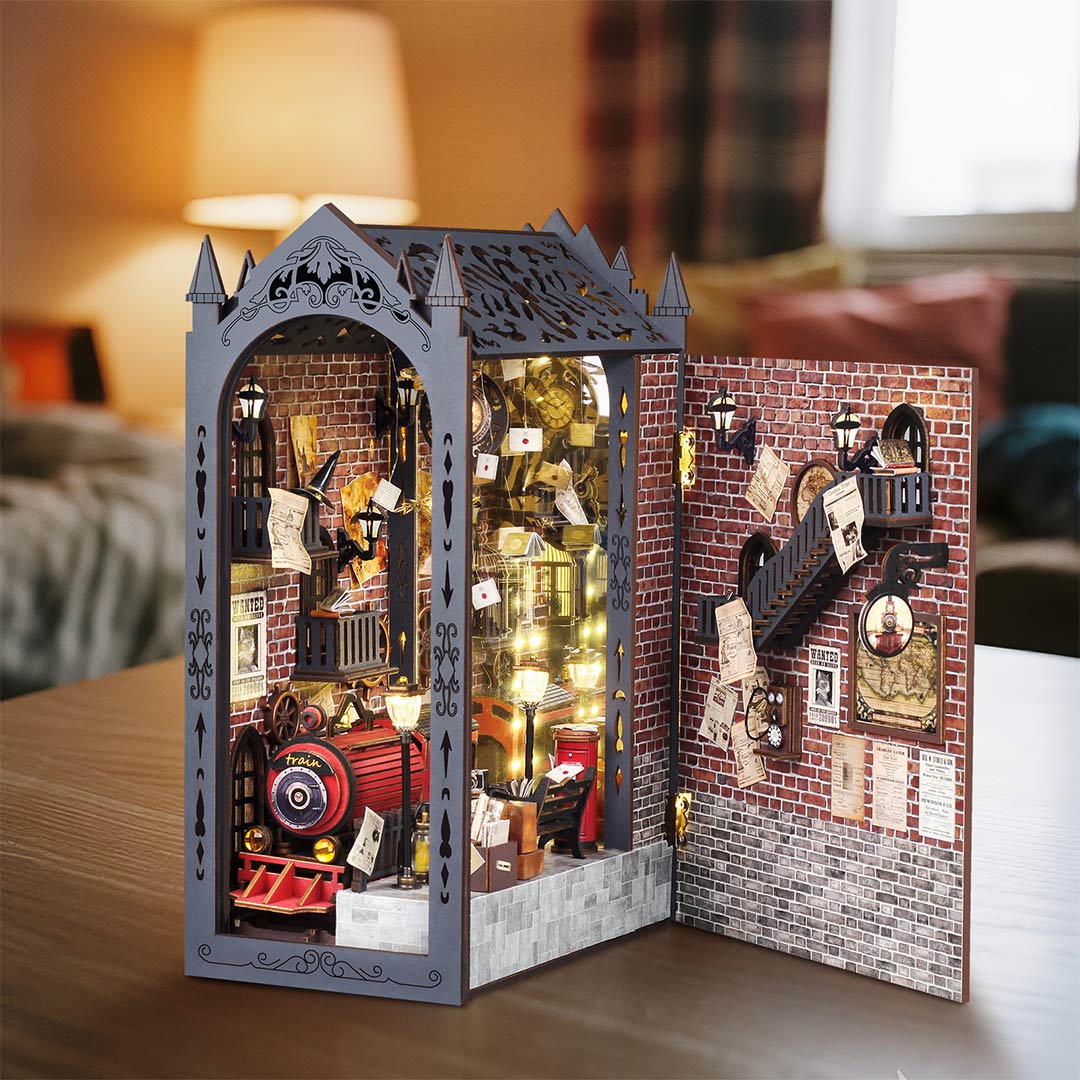 Fantasy Train Platform DIY Book Nook Kit