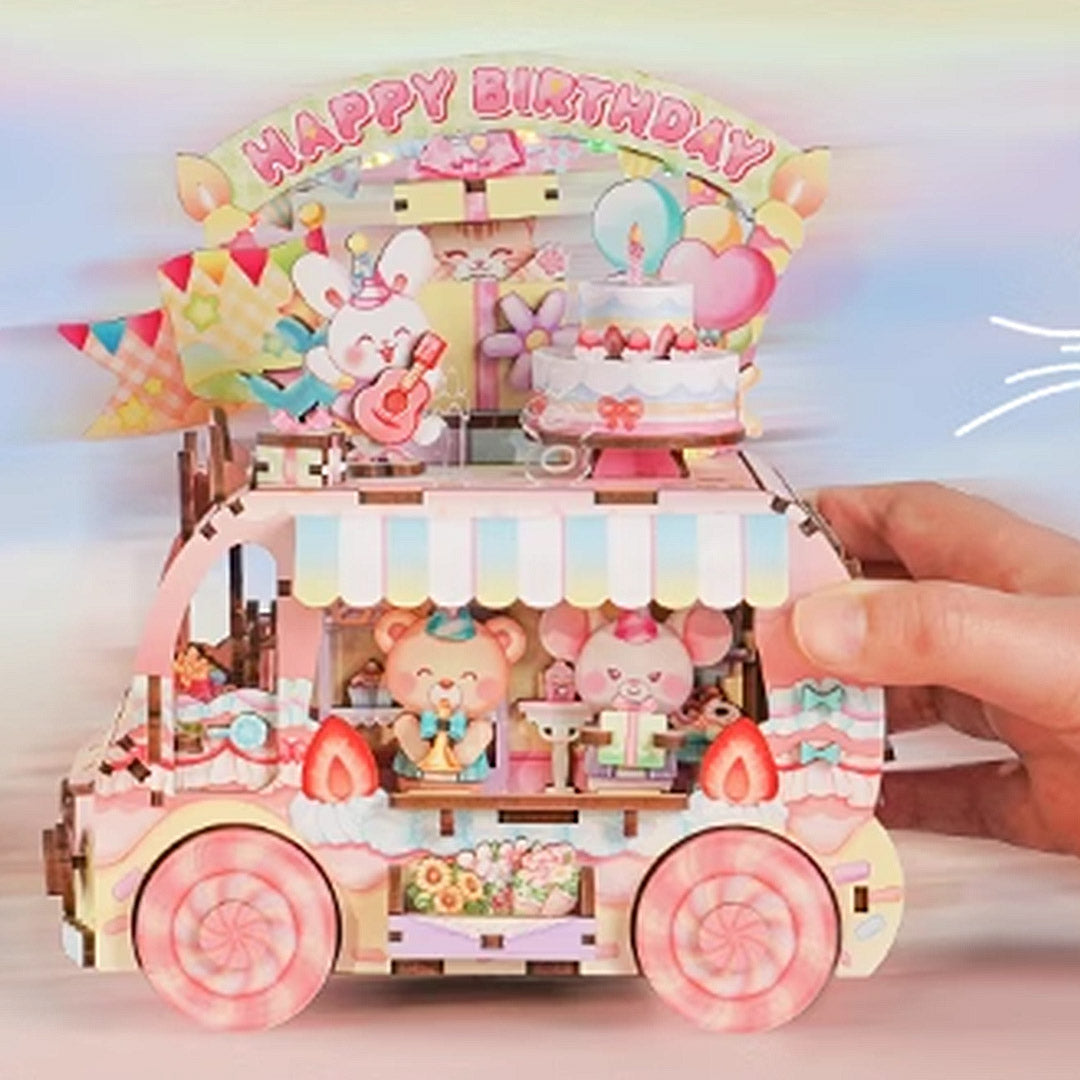 Happy Birthday DIY Wooden Music Box