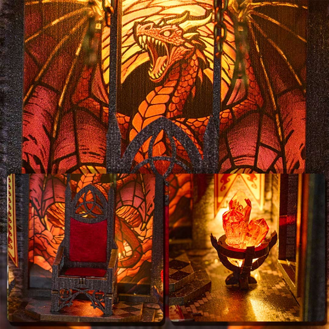Spire Of The Wyrm DIY Book Nook Shelf Insert