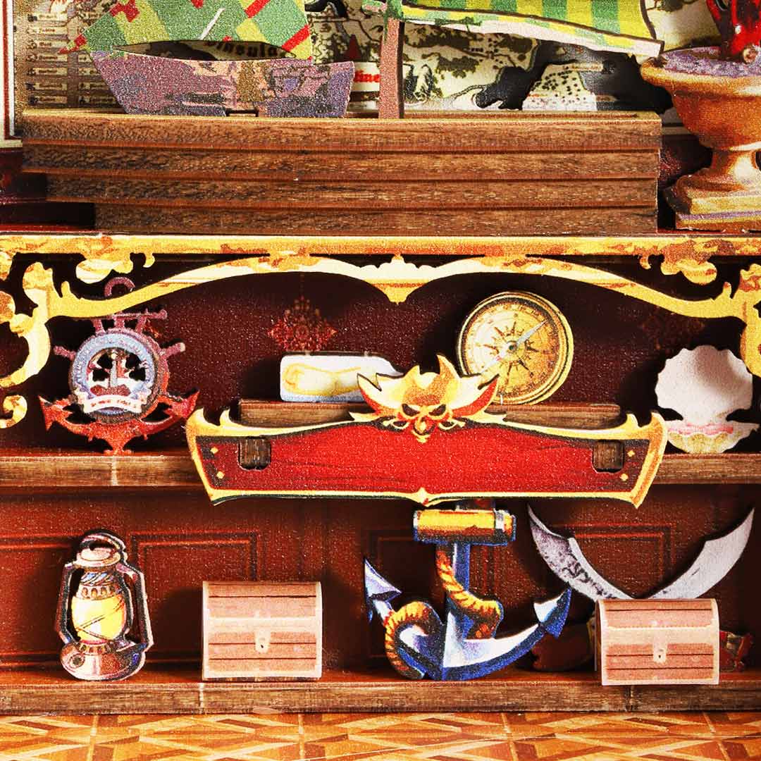 Century Museum DIY Wooden Book Nook Shelf Insert