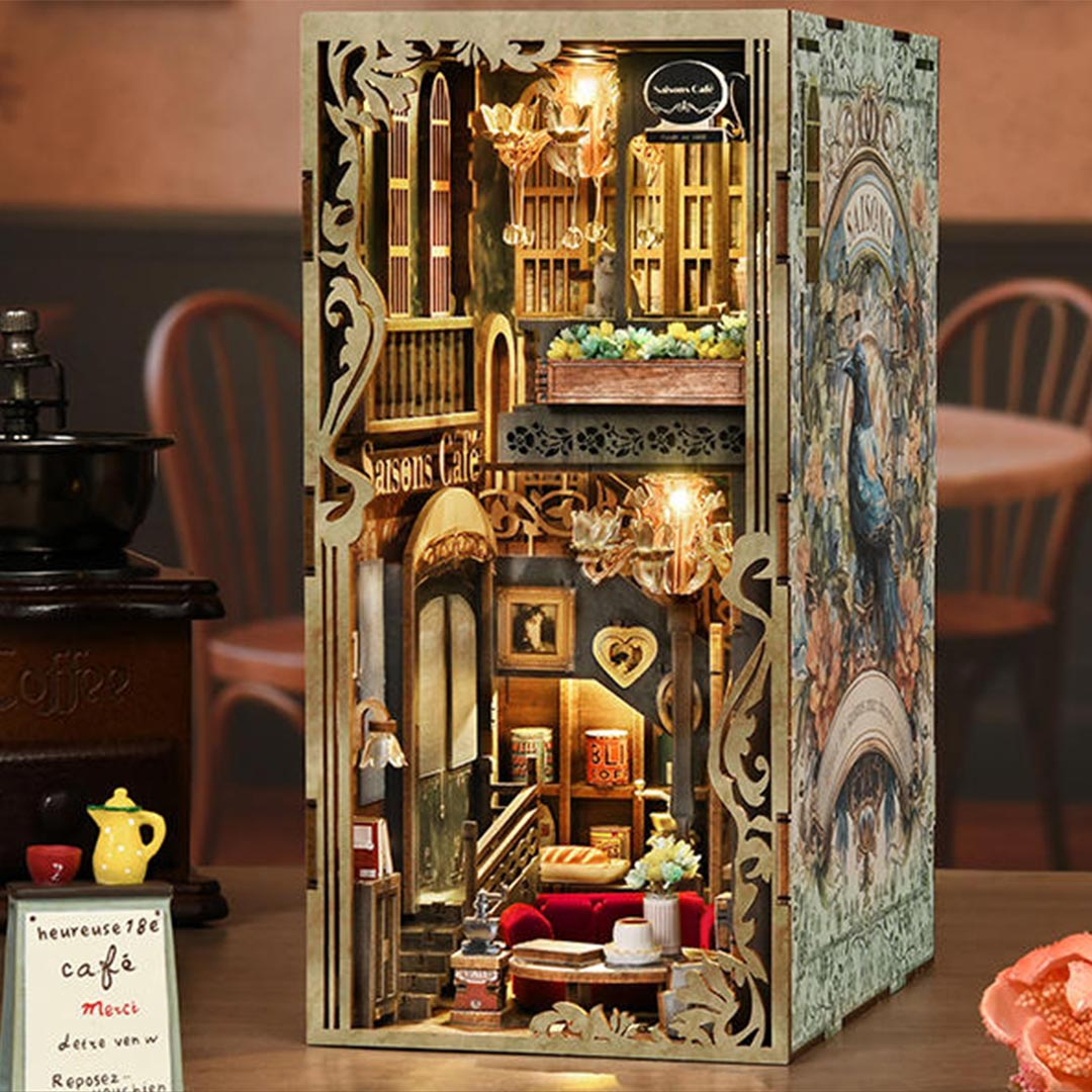 Saisons Café DIY Wooden Book Nook Shelf Insert