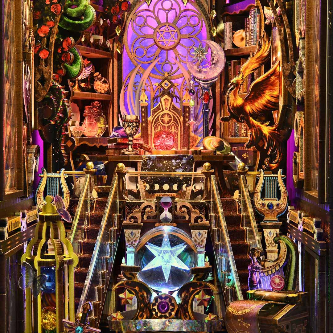 Mystic Zodiac DIY Wooden Book Nook Kit