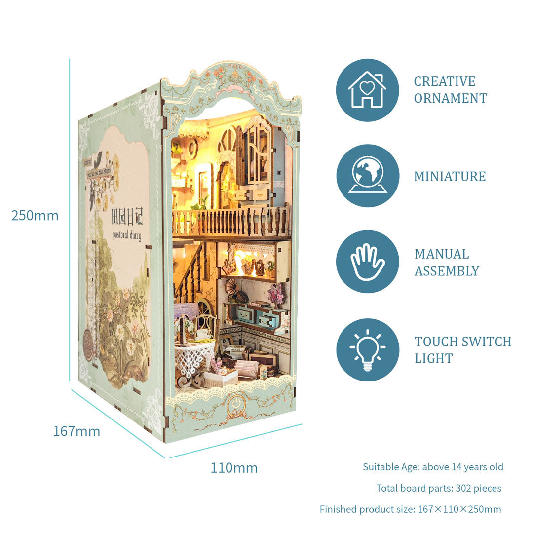 Countryside Diary Wooden Puzzle Book Nook