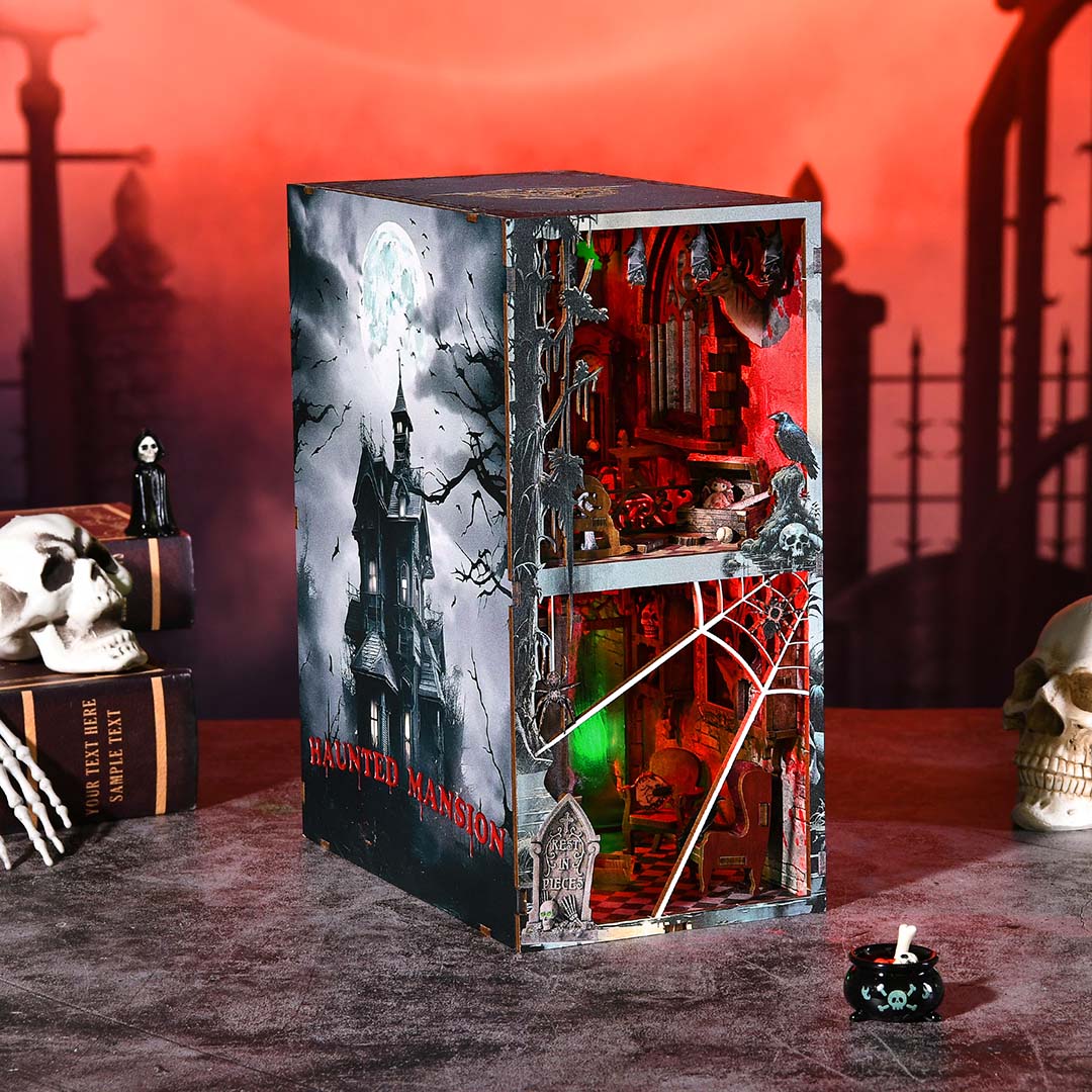 Haunted Mansion DIY Wooden Book Nook Shelf Insert – Fifijoy