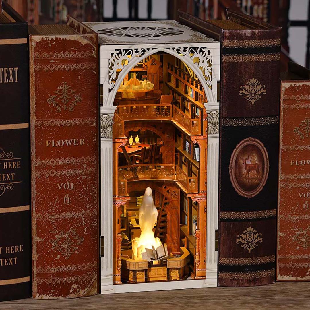 Public Library DIY Wooden Book Nook Kit