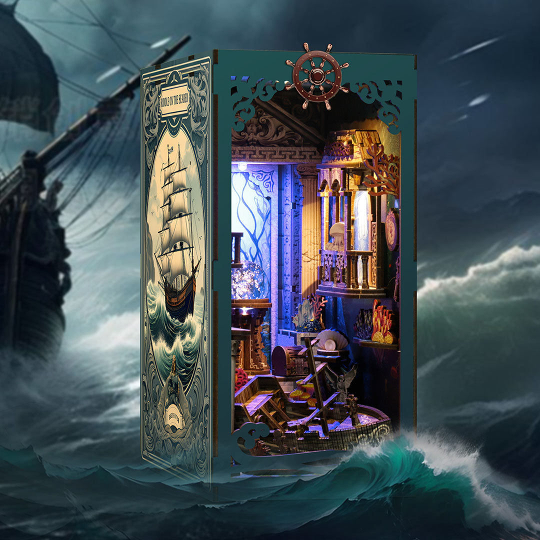Riddle On The Seabed DIY Wooden Book Nook