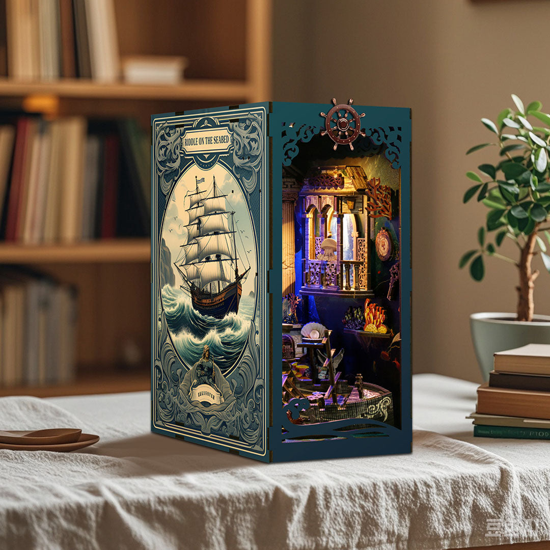 Riddle On The Seabed DIY Wooden Book Nook