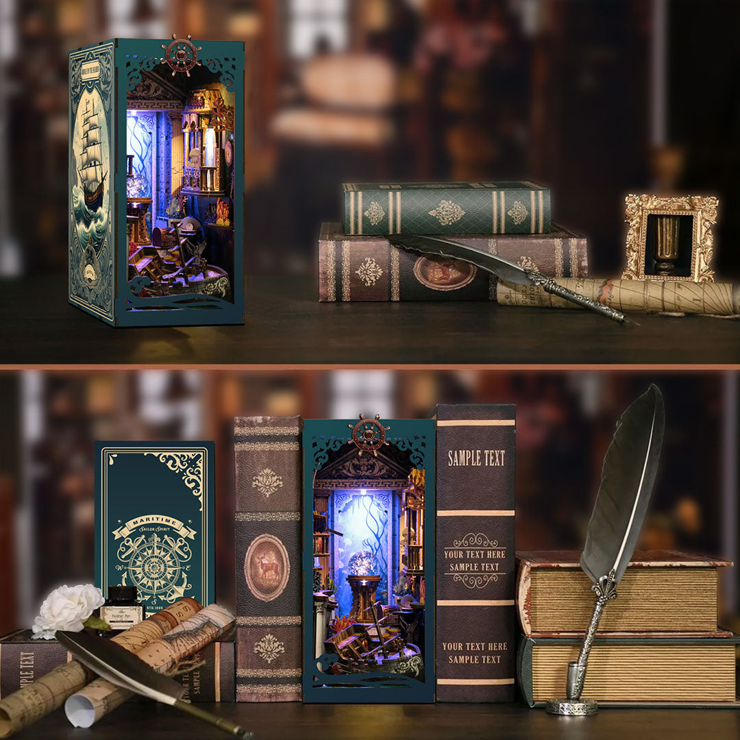 Riddle On The Seabed DIY Wooden Book Nook