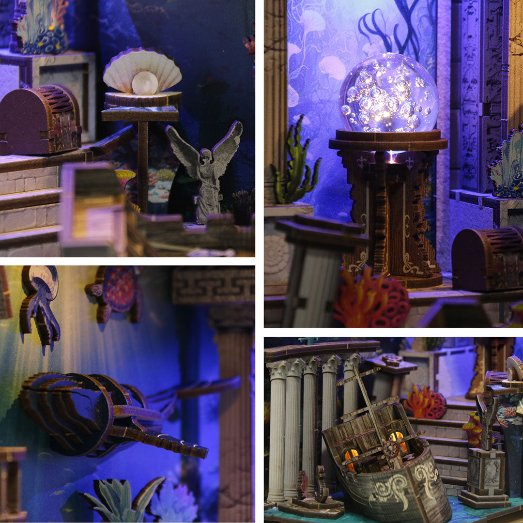 Riddle On The Seabed DIY Wooden Book Nook