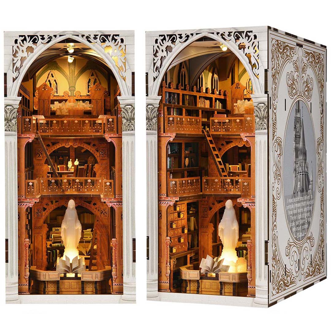 Public Library DIY Wooden Book Nook Kit